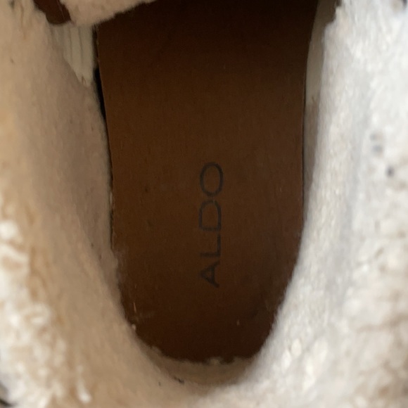 Aldo Brown Shearling Hi-Top Sneakers Size 11 - Picture 11 of 13